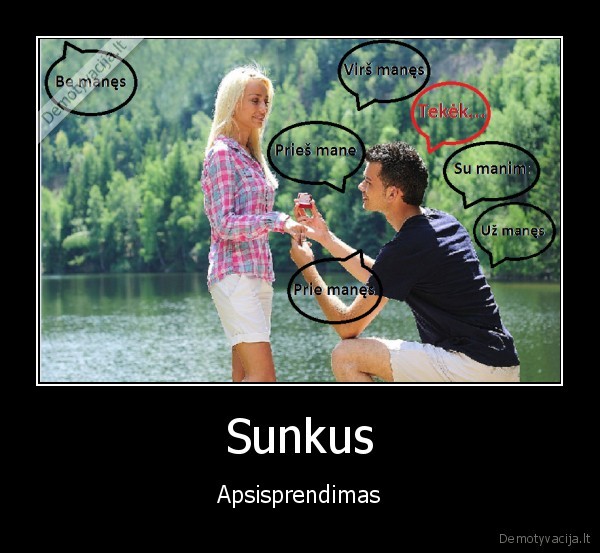 Sunkus - Apsisprendimas