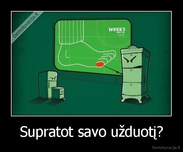 Supratot savo užduotį? - 