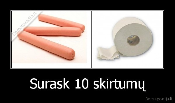Surask 10 skirtumų - 