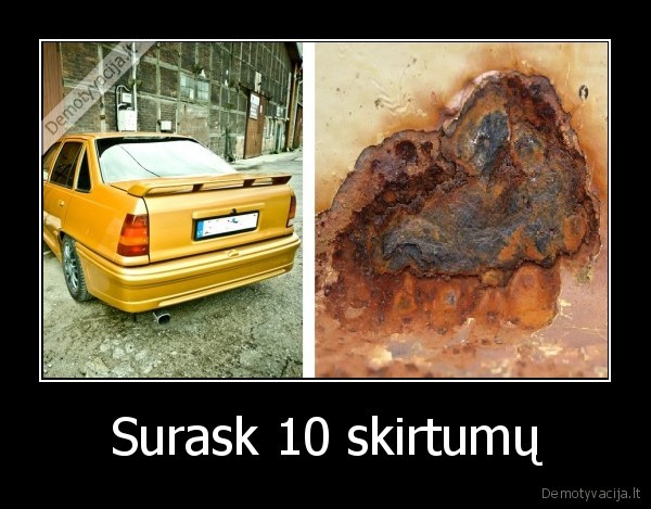 Surask 10 skirtumų - 