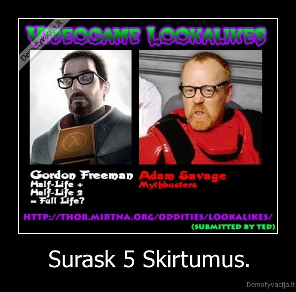 Surask 5 Skirtumus. - 