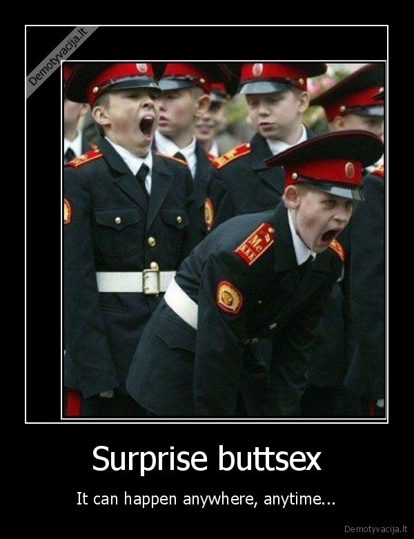 Surprise buttsex - It can happen anywhere, anytime...