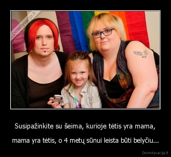 Susipažinkite su šeima, kurioje tėtis yra mama, - mama yra tėtis, o 4 metų sūnui leista būti belyčiu...