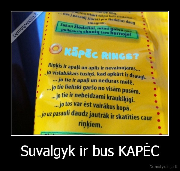 Suvalgyk ir bus KAPĖC - 