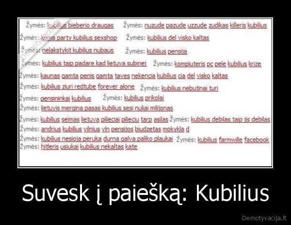 Suvesk į paiešką: Kubilius - 