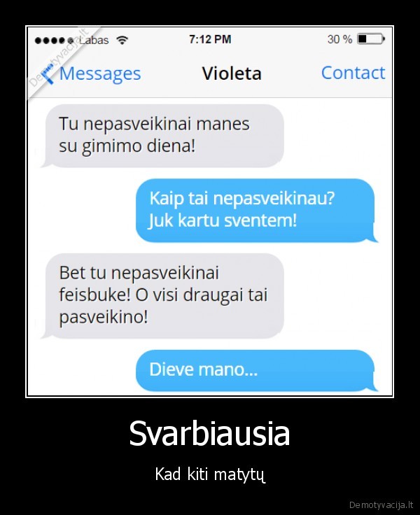 Svarbiausia - Kad kiti matytų