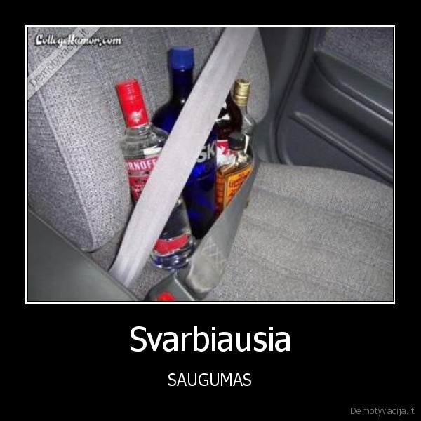 Svarbiausia - SAUGUMAS