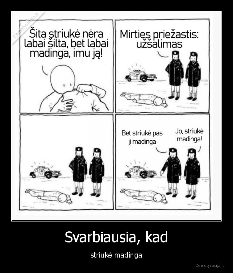 Svarbiausia, kad - striukė madinga