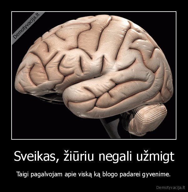 Sveikas, žiūriu negali užmigt - Taigi pagalvojam apie viską ką blogo padarei gyvenime.