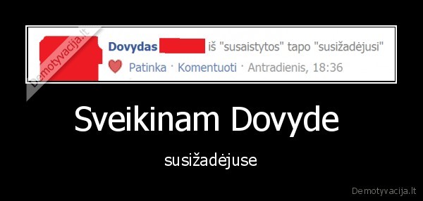 Sveikinam Dovyde  - susižadėjuse