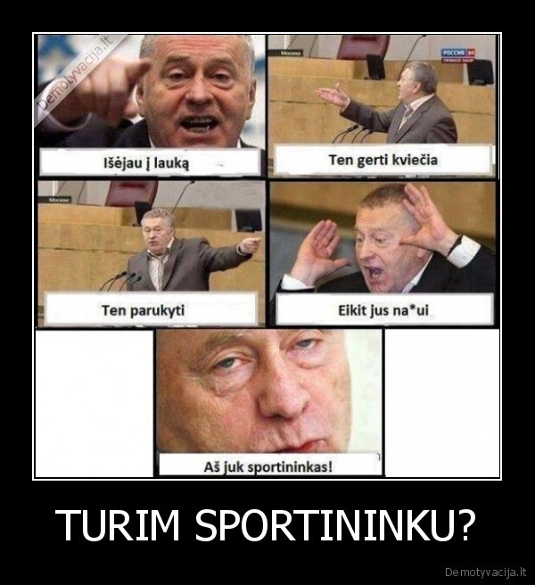 TURIM SPORTININKU? - 