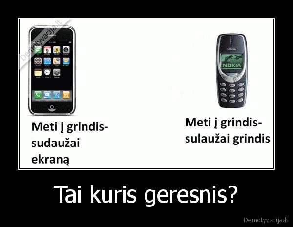 Tai kuris geresnis? - 