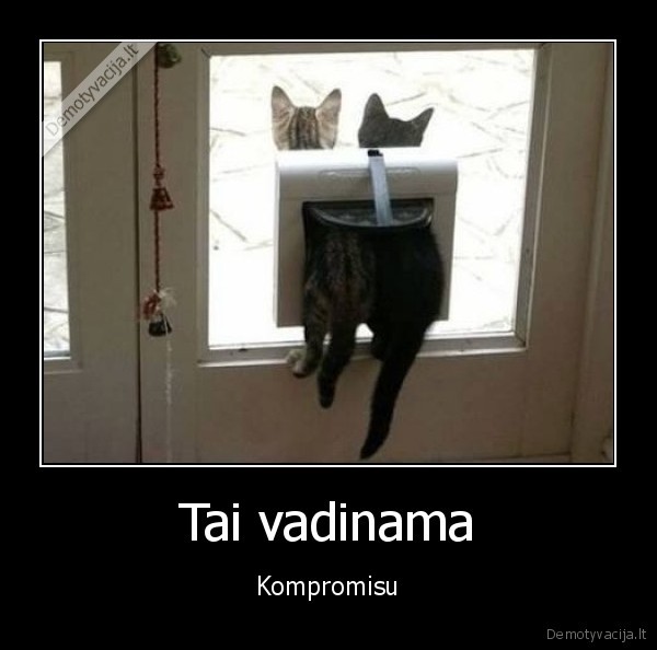 Tai vadinama - Kompromisu