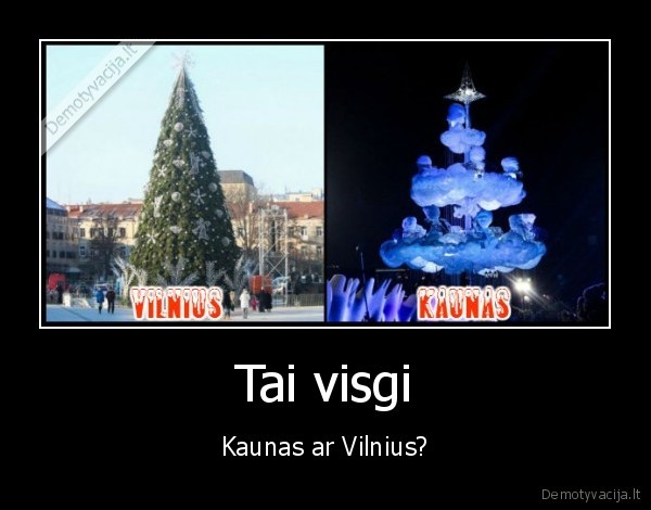 Tai visgi - Kaunas ar Vilnius?