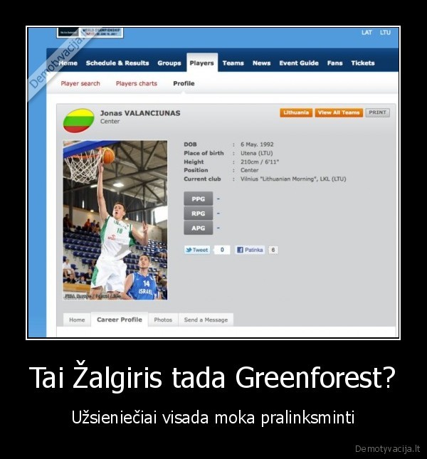 Tai Žalgiris tada Greenforest? - Užsieniečiai visada moka pralinksminti