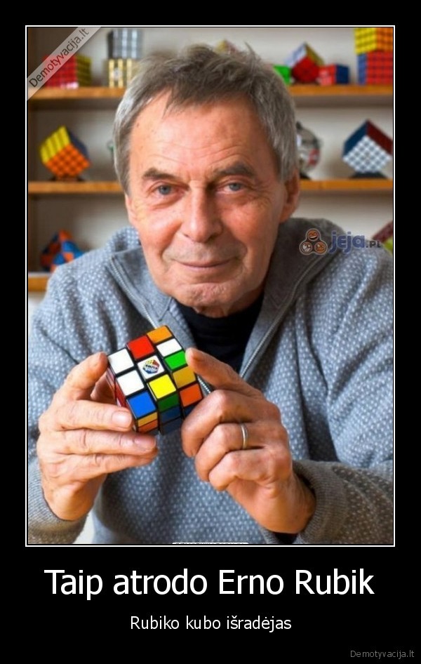 Taip atrodo Erno Rubik - Rubiko kubo išradėjas