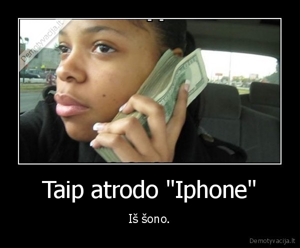 Taip atrodo "Iphone" - Iš šono.