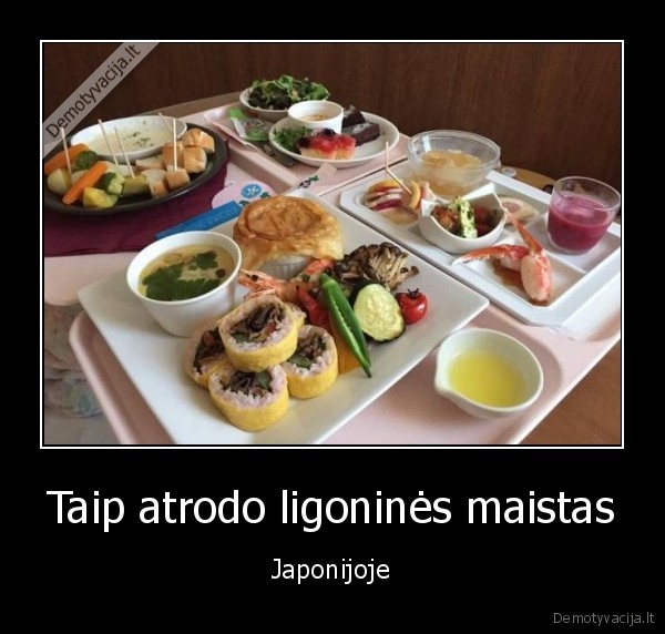 Taip atrodo ligoninės maistas - Japonijoje