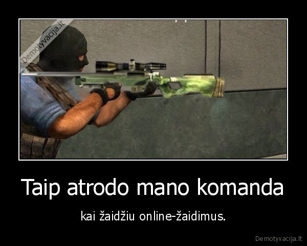 Taip atrodo mano komanda - kai žaidžiu online-žaidimus.