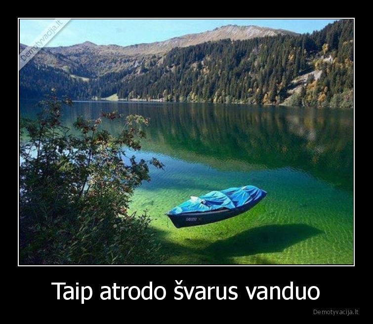 Taip atrodo švarus vanduo - 