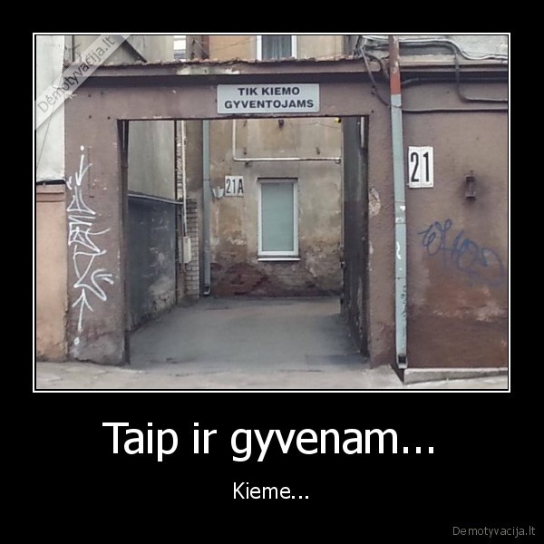 Taip ir gyvenam... - Kieme...