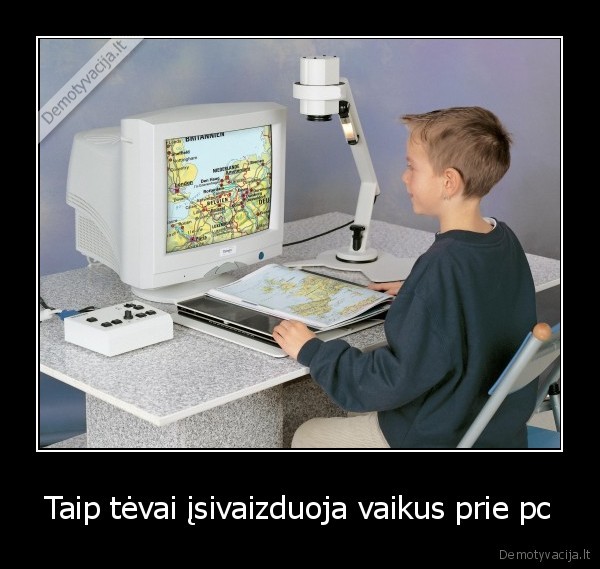 Taip tėvai įsivaizduoja vaikus prie pc - 