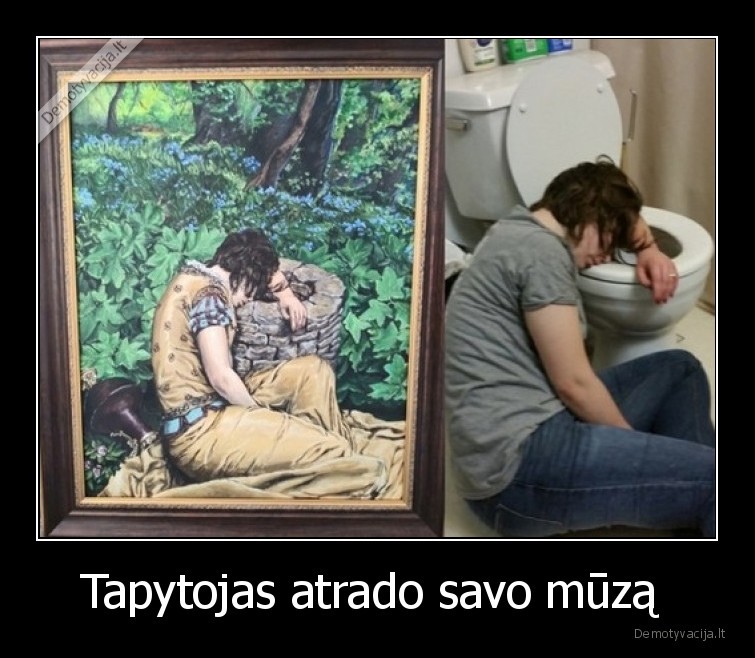 Tapytojas atrado savo mūzą  - 