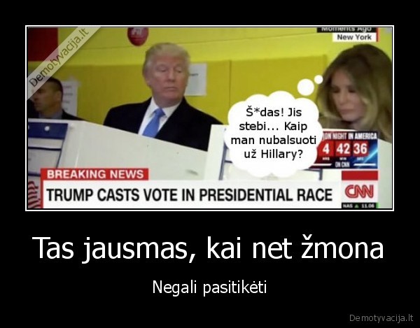 Tas jausmas, kai net žmona - Negali pasitikėti