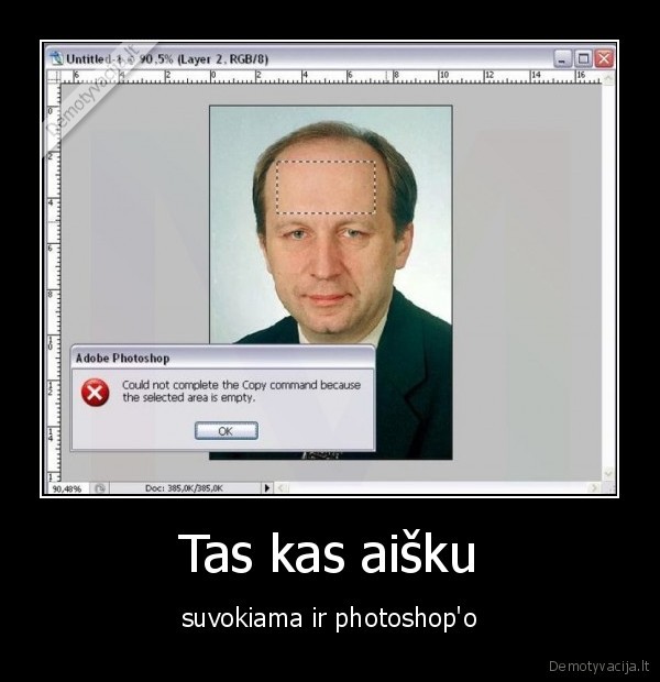 Tas kas aišku - suvokiama ir photoshop'o