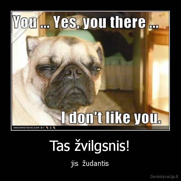 Tas žvilgsnis! - jis  žudantis