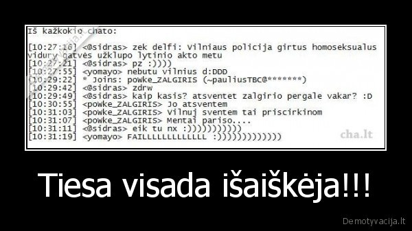 Tiesa visada išaiškėja!!! - 