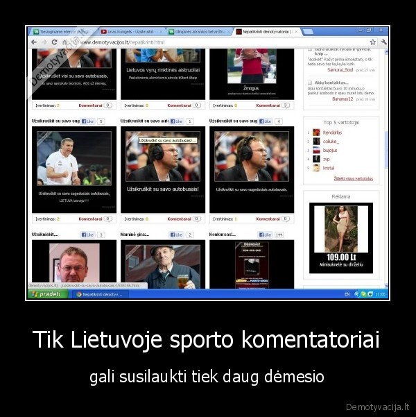 Tik Lietuvoje sporto komentatoriai - gali susilaukti tiek daug dėmesio