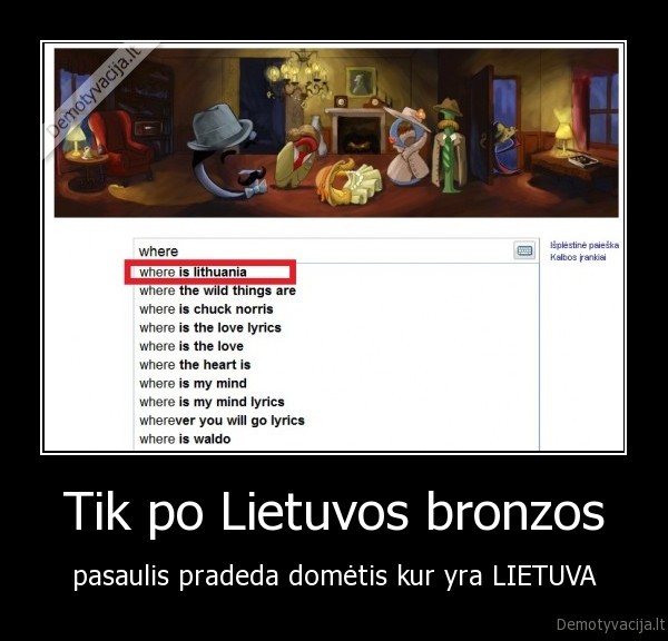 Tik po Lietuvos bronzos - pasaulis pradeda domėtis kur yra LIETUVA