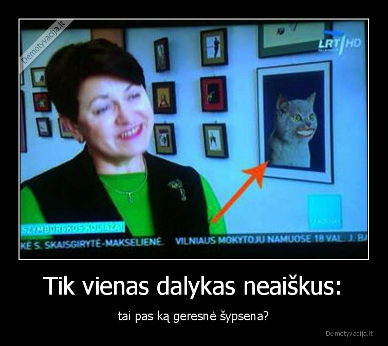 Tik vienas dalykas neaiškus: - tai pas ką geresnė šypsena?