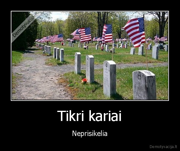 Tikri kariai - Neprisikelia