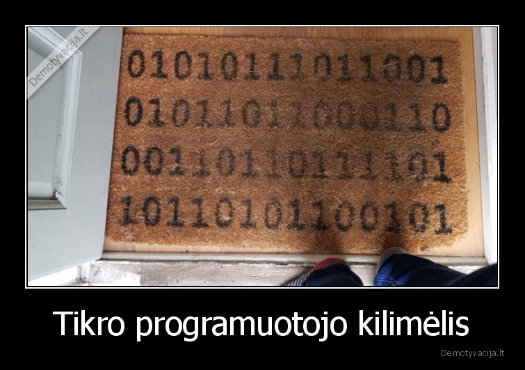 Tikro programuotojo kilimėlis - 