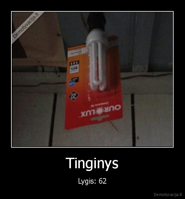 Tinginys - Lygis: 62