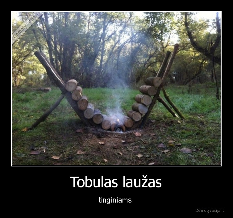 Tobulas laužas - tinginiams 