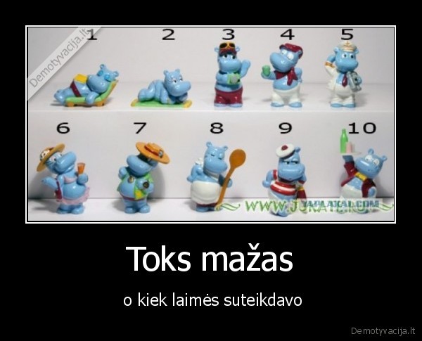 Toks mažas -  o kiek laimės suteikdavo