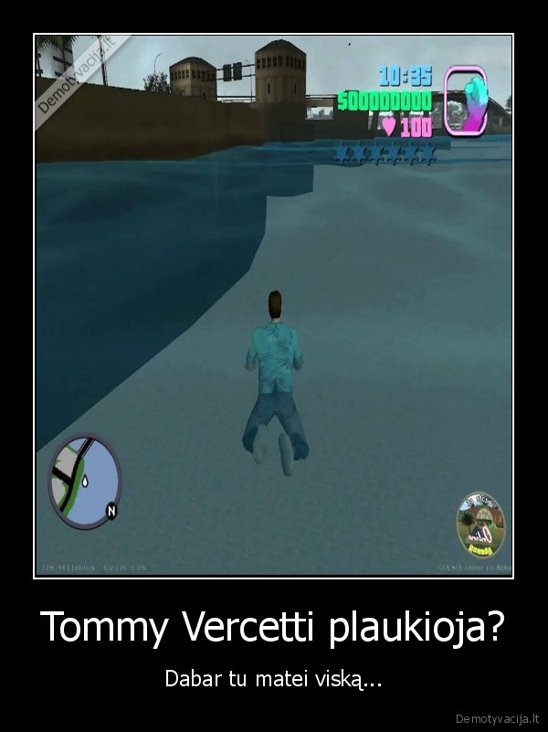 Tommy Vercetti plaukioja? - Dabar tu matei viską...