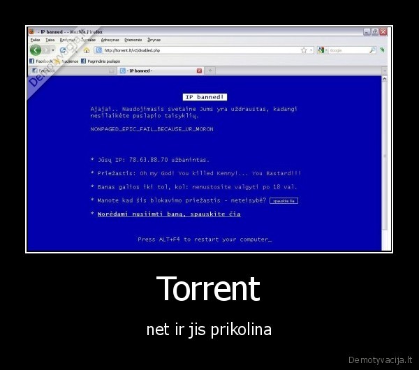 Torrent - net ir jis prikolina