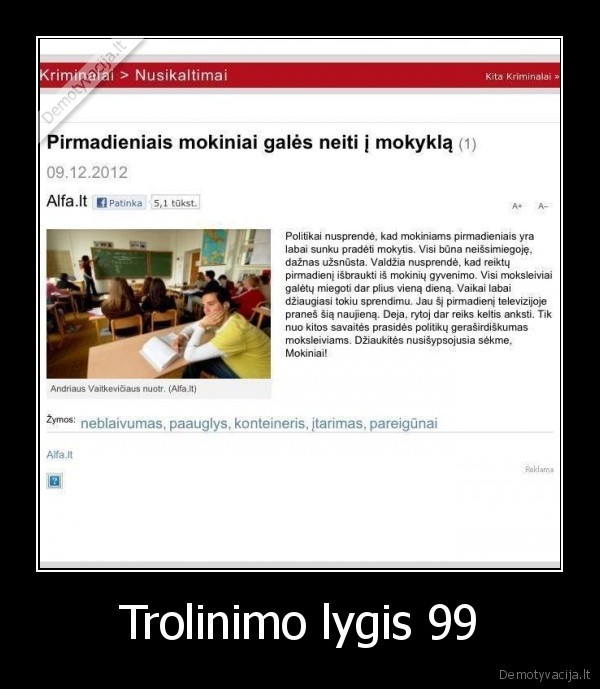 Trolinimo lygis 99 - 