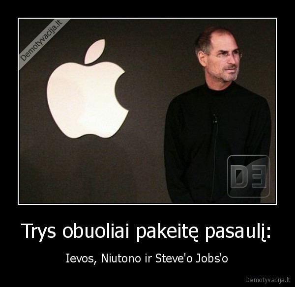 Trys obuoliai pakeitę pasaulį: - Ievos, Niutono ir Steve'o Jobs'o