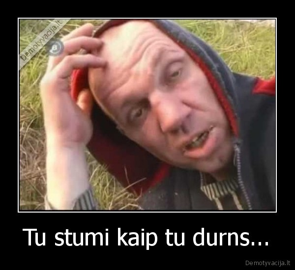 Tu stumi kaip tu durns... - 