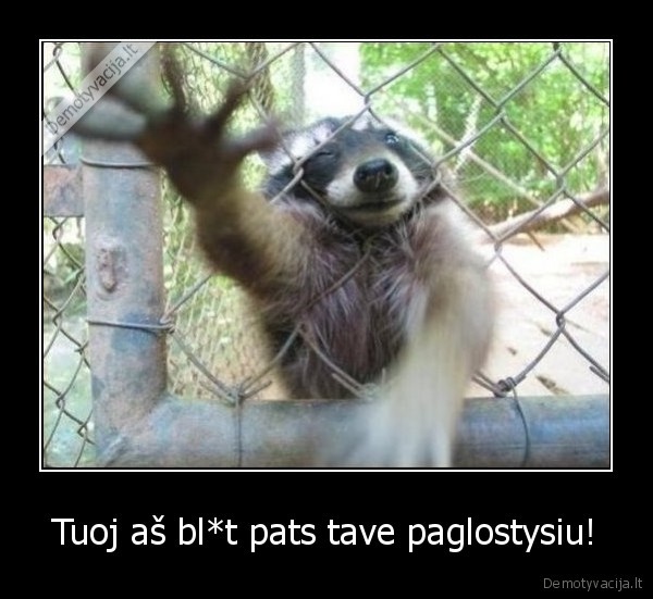 Tuoj aš bl*t pats tave paglostysiu! - 