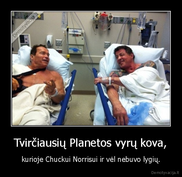 Tvirčiausių Planetos vyrų kova, - kurioje Chuckui Norrisui ir vėl nebuvo lygių.