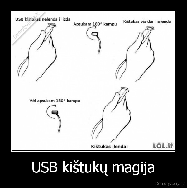 USB kištukų magija - 