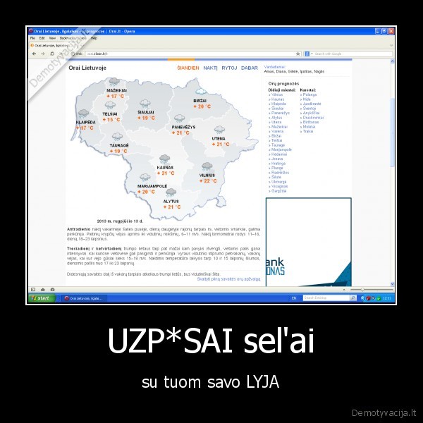 UZP*SAI sel'ai - su tuom savo LYJA