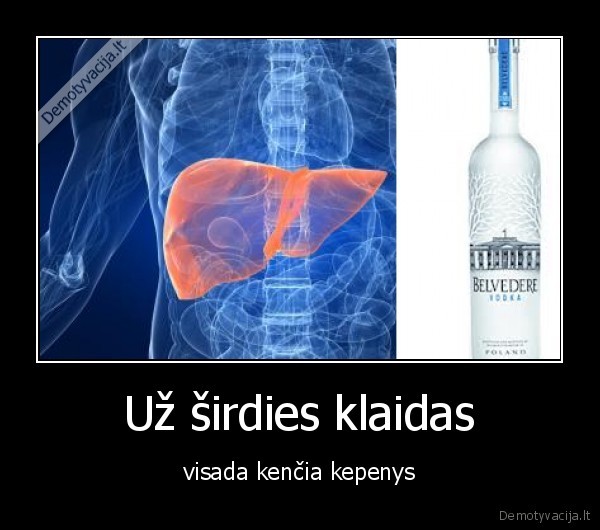 Už širdies klaidas - visada kenčia kepenys