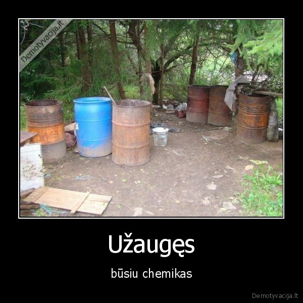 Užaugęs - būsiu chemikas